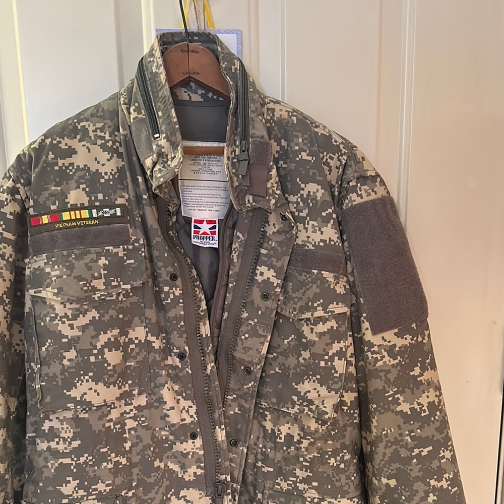 Digital Camo Military Jacket